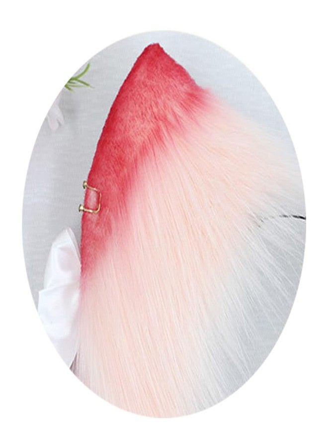 Faylay Women Furry Cat Ear Animal Ears Headband Ribbon Decor (CMME) - Image 5